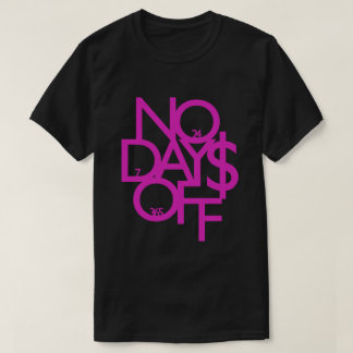 Camiseta Sem Dias de Motivação Roxo/Preto