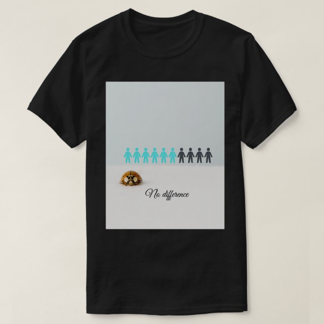 Camiseta Sem diferença (Frente do Design)