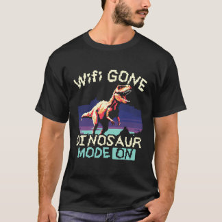 Camiseta Sem Dinossauro de Internet Sobrevoando Paleontolog