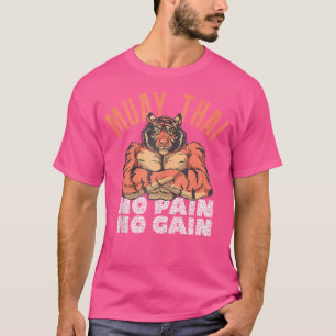 Camiseta Sem Dor Sem Ganhar Engraçado Muay Tailandês