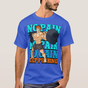 Camiseta Sem Dor Sem Ganho Malhação Elevador de Peso Topo