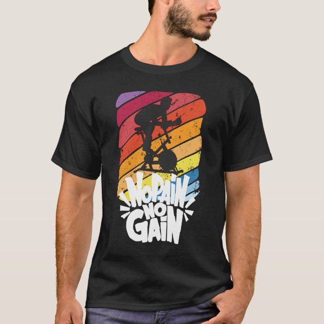 Camiseta Sem Dor Sem Ganho Na Classe 1 De Ciclo Interior (Frente)
