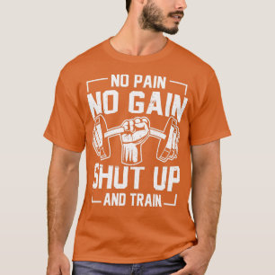 Camiseta Sem Dor Sem Ganho Pesando Fecho Motivat