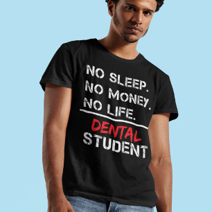 Camiseta Sem Dormir Sem Dinheiro Nenhum Presente De Estudan