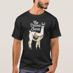 Camiseta Sem Drama Llama Mulheres Llama Amor Animal 10