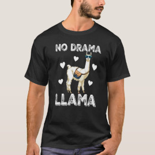 Camiseta Sem Drama Llama Mulheres Llama Amor Animal 9