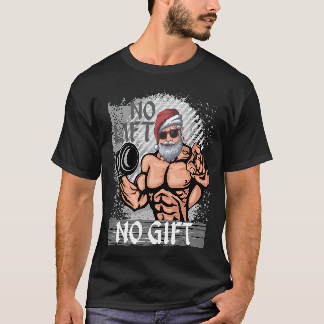 Camiseta Sem Elevação Sem Gift Papai Noel (Frente)