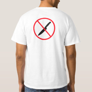 Camiseta Sem Esfaqueamento De Trás