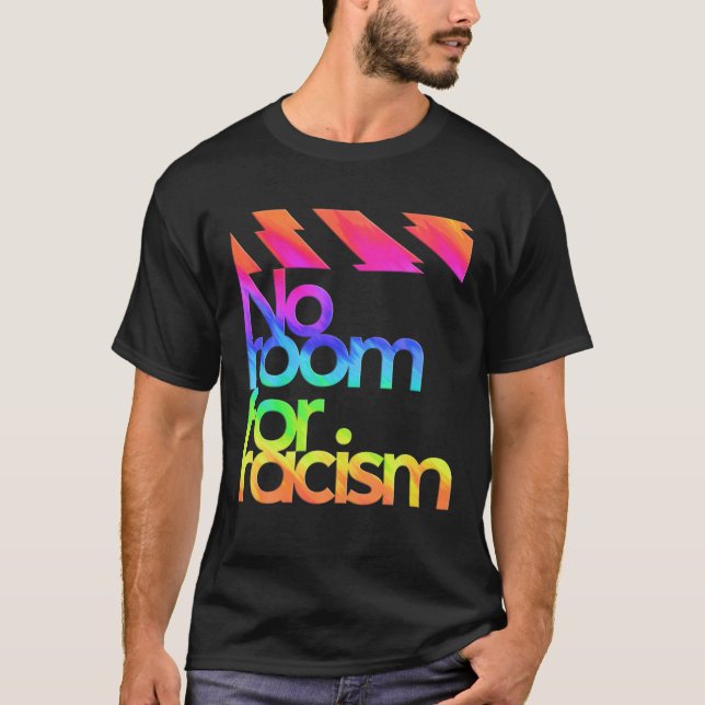 Camiseta Sem Espaço Para A Vida Racista E A Sensibilização  (Frente)