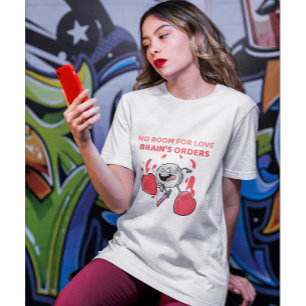 Camiseta Sem espaço para amor, ordens do cérebro   Anti-Dia