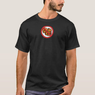 Camiseta Sem esquilos engraçados