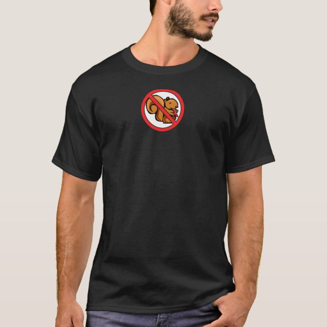 Camiseta Sem esquilos engraçados (Frente)