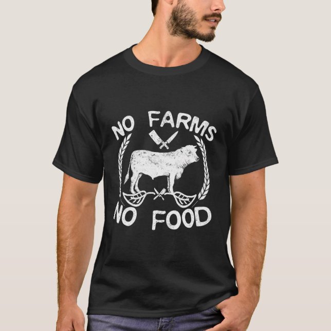 Camiseta Sem Fazendas Sem Oferta De Comida (Frente)