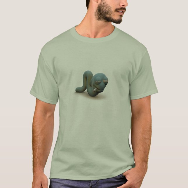 Camiseta sem-fim apedrejado 3d (Frente)