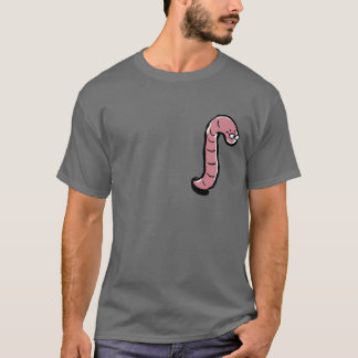 Camiseta sem-fim frente e verso