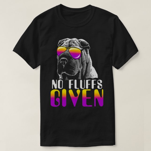 Camiseta Sem Flutuações Dadas Lâmpadas de Lábios SharPei (Frente do Design)