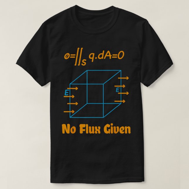 Camiseta Sem Fluxo Dada Ciência da Física Matemática (Frente do Design)