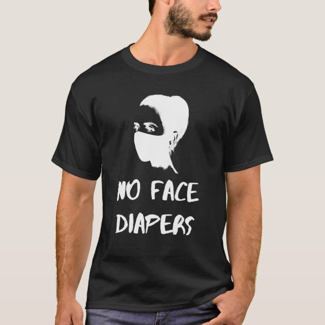 Camiseta Sem Fraldas - Mulher-Máscara, Coração de Vírus com (Frente)