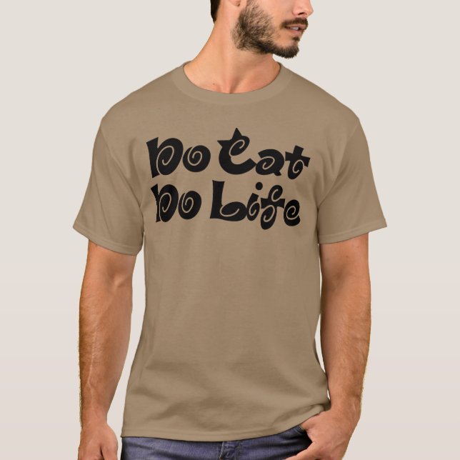 Camiseta Sem Gato Sem Vida (Frente)