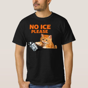 Camiseta Sem Gelo Por Favor Meme de Gato Engraçado Homens M