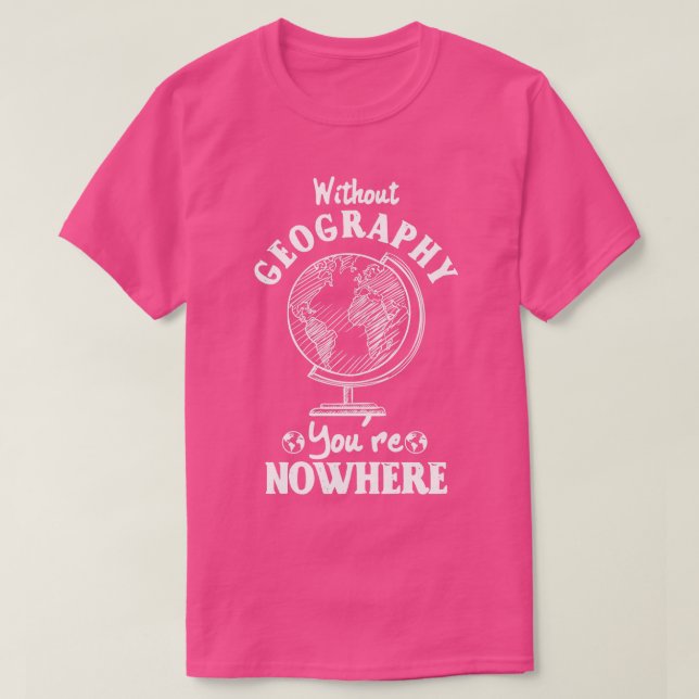 Camiseta Sem Geografia, você não está em lugar nenhum (Frente do Design)