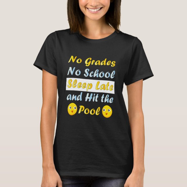Camiseta Sem Grades Nenhuma Escola Dormindo Tarde E Atingir (Frente)