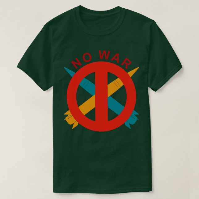 Camiseta Sem guerra (Frente do Design)