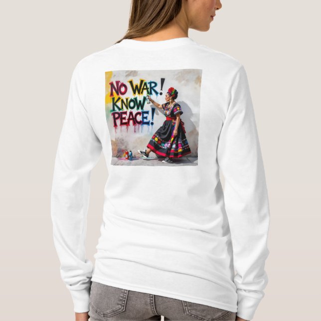 Camiseta Sem guerra! Conheça a Paz! (Verso)