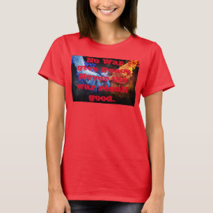 Camiseta sem guerra da Paz para Mulheres