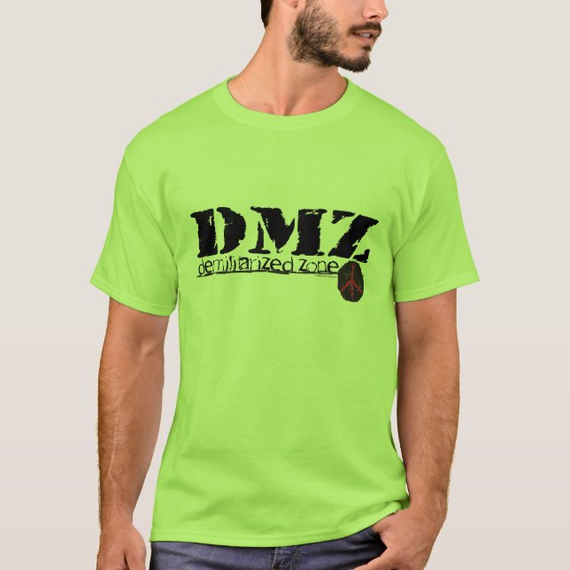 Camiseta Sem guerra da zona Demilitarized de DMZ nenhum h8 (Frente)