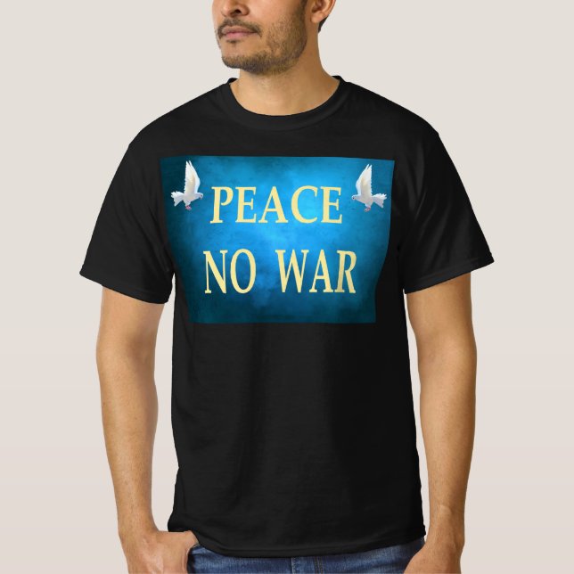 Camiseta sem guerra de paz (Frente)