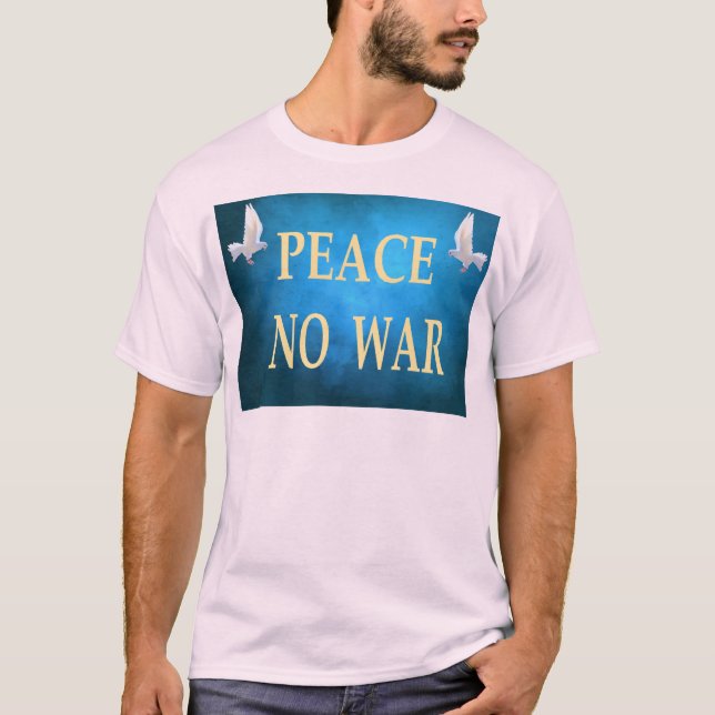 Camiseta sem guerra de paz (Frente)