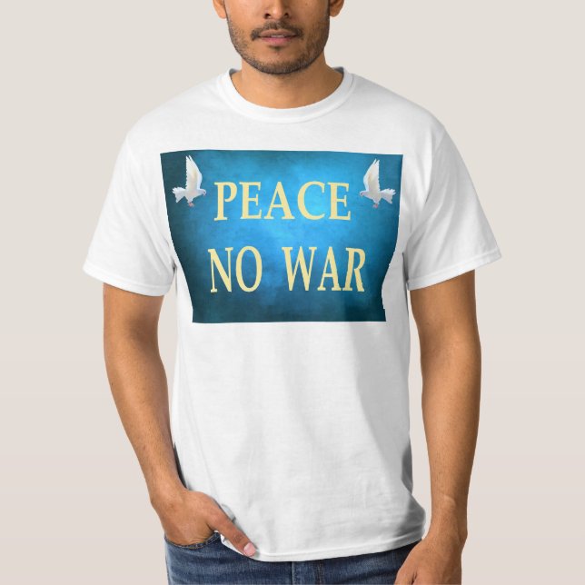 Camiseta sem guerra de paz (Frente)