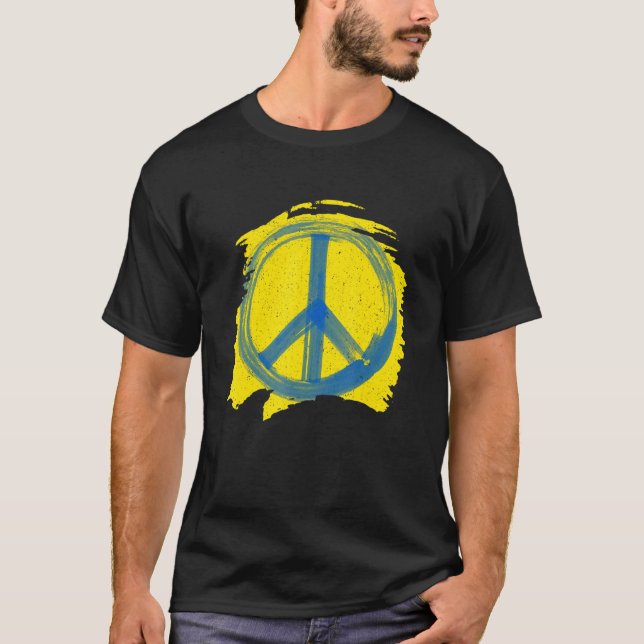 Camiseta Sem guerra de Paz - Pintura B (Frente)