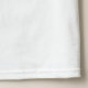 Camiseta Sem guerra de Sinal de Paz em Preto/Branco de Vint (Detalhe - Bainha (em branco))