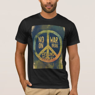 Camiseta Sem guerra de Vintage sobre o Protesto Retron pela