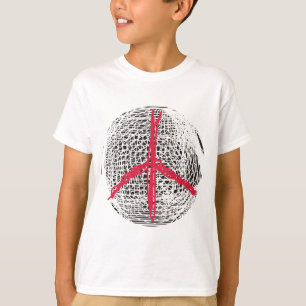 Camiseta Sem guerra do globo da paz nenhuma luta nenhum