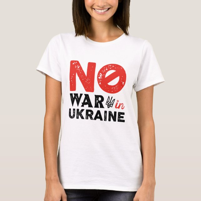 Camiseta Sem Guerra Na Ucrânia (Frente)