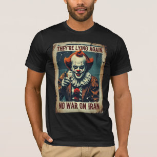 Camiseta Sem Guerra no Irã Anti Neocon Paz