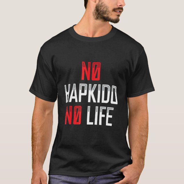 Camiseta Sem Hapkido Sem Vida Roupa Marcial Coreano (Frente)