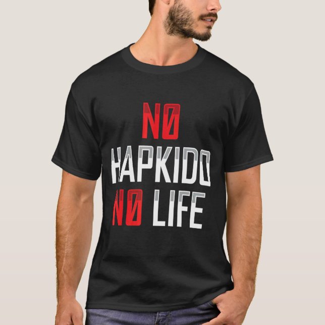Camiseta Sem Hapkido Sem Vida Roupa Marcial Coreano (Frente)