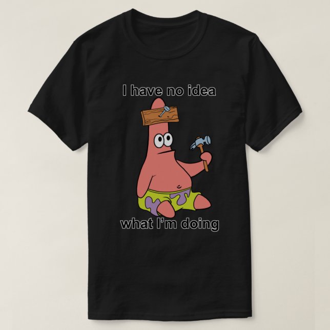 Camiseta Sem Ideia Patrick Essential T-Shirt (Frente do Design)