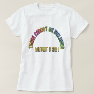 Camiseta Sem inclusão sem U e I Rainbow T-Shirt
