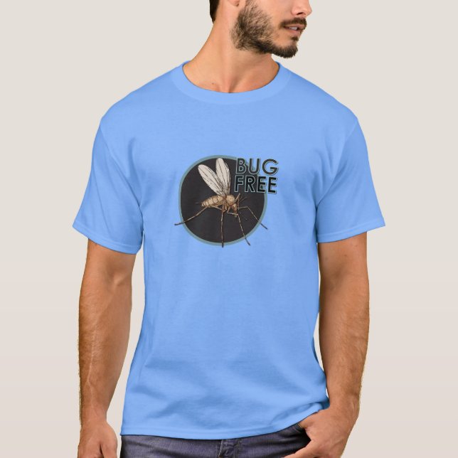 Camiseta Sem inseto - Camisa-T Escura Básica (Frente)