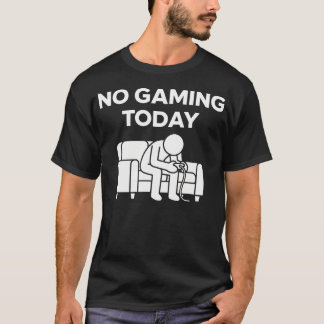 Camiseta Sem Jogos Hoje Engraçado Triste