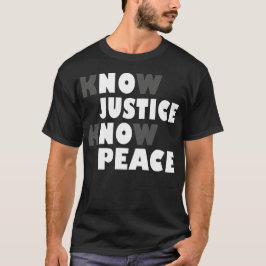 Camiseta sem justiça e sem paz