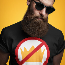 Camiseta SEM KINGS! Anti-Trump Black (adicionar seu texto)