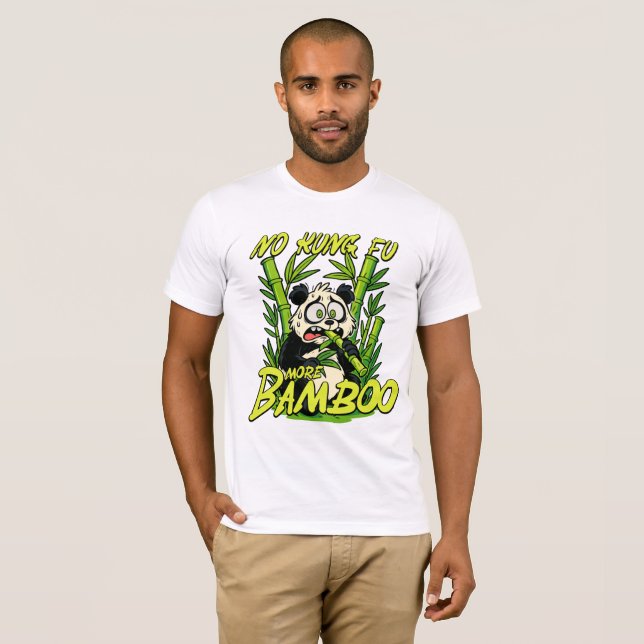 Camiseta Sem Kung Fu, Mais Bambu (Frente Completa)