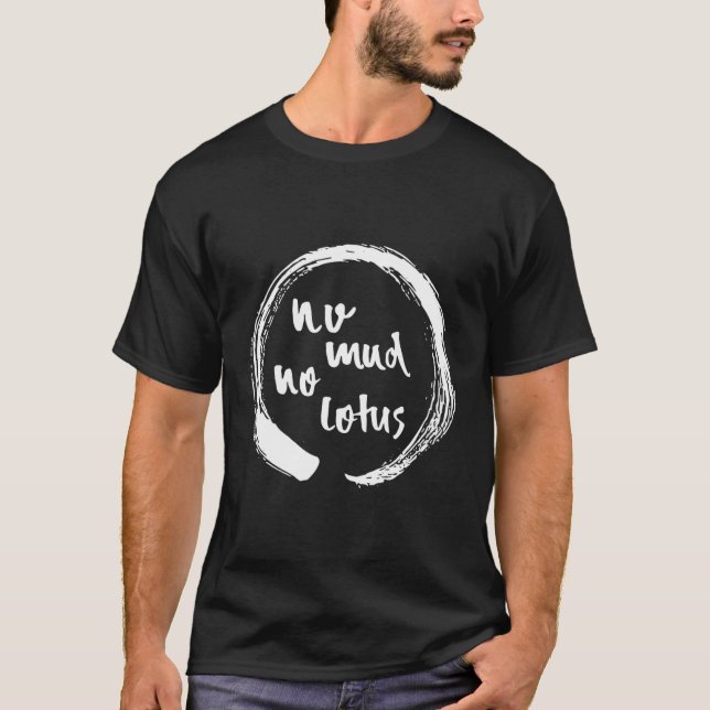 Camiseta Sem Lama Sem Lotus Enso Meditação (Frente)