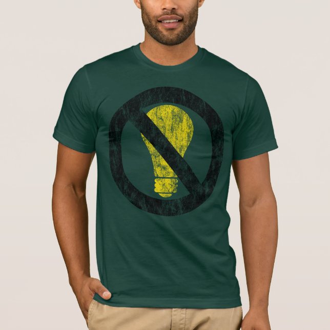 Camiseta sem lâmpadas incandescentes (Frente)
